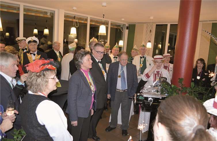 Die Senatoren der KG Grün-Weiß Oberwinter feierten ihren traditionellen Senatsempfang. AB