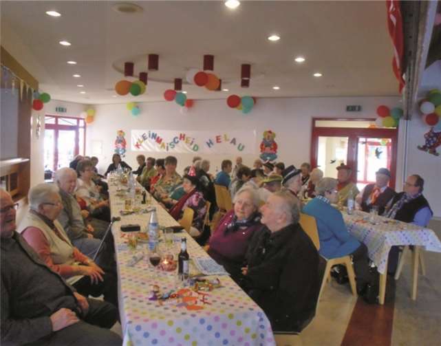 Die Senioren hatten während ihres Karnevalnachmittages sichtlich viel Spaß. Privat