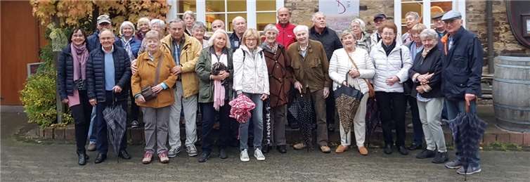 Die Seniorengruppe am Ahrweiler Winzerverein.Foto: privat