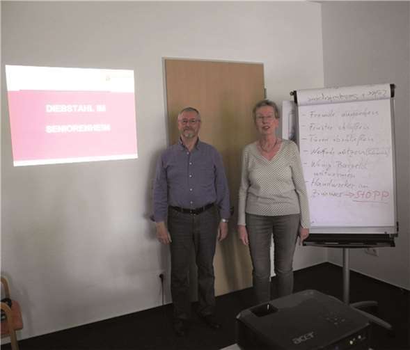 Die Seniorensicherheitsberater gaben wichtige Tipps.privat