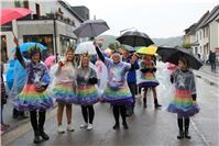 Die Showtanzgruppe „Just for fun“ im Recher Festzug.