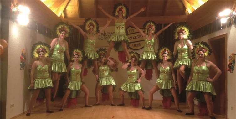 Die Showtanzgruppe „X-Press“ trat bereits zum elften Mal in Volkesfeld auf. HB
