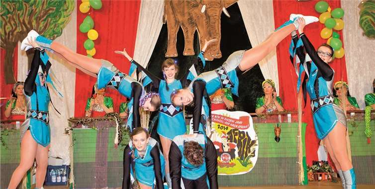 Die Showtanzgruppe des Kurtscheider Karnevalvereins.  WT