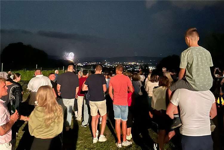 Die Sicht war klar, sodass man die Aussicht über Koblenz und den Rhein genießen konnte.