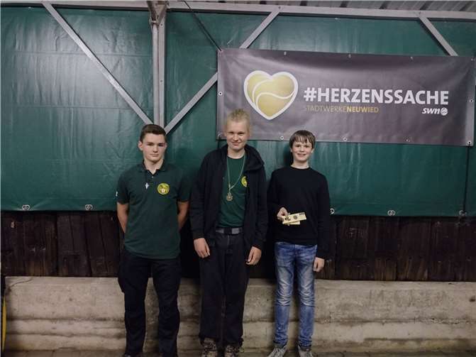 Die Sieger bei den Jugendlichen, v.l.: Manuel Kilian, Justus Pulch, Fynn Pickenhahn.