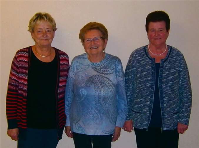 Die Sieger der Frauen: Christa Röder, Rita Schopp und Adele Hermes (v. l. n. r.).