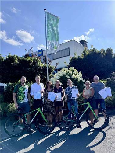Die Sieger der Klima-Bündnis-Aktion „Stadtradeln“  Foto: VG Dierdorf