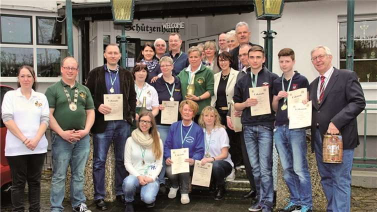 Die Sieger der Rheinbacher Stadtmeisterschaft 2015 im Luftgewehrschießen wurden ebenfalls am Palmsonntag geehrt.
