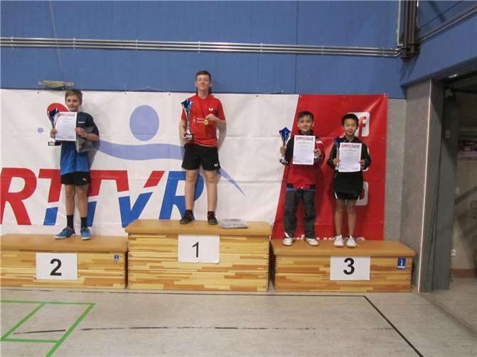 Die Sieger der Tischtennis-Verbandsgemeisterschaften (U11-U19).  Fotos: privat