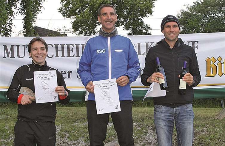 Die Sieger des Berg-Cups v.li. Simon Schickert, Frank Apfelbaum und Christopher Glogau. privat