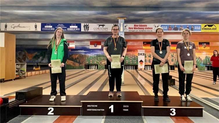 Die Sieger des Damen Einzel. Foto: SKM