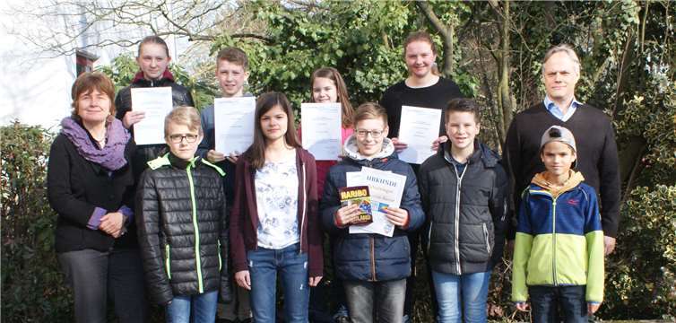 Die Sieger des Diercke Geografie-Wettbewerbs am Rhein-Gymnasium.privat