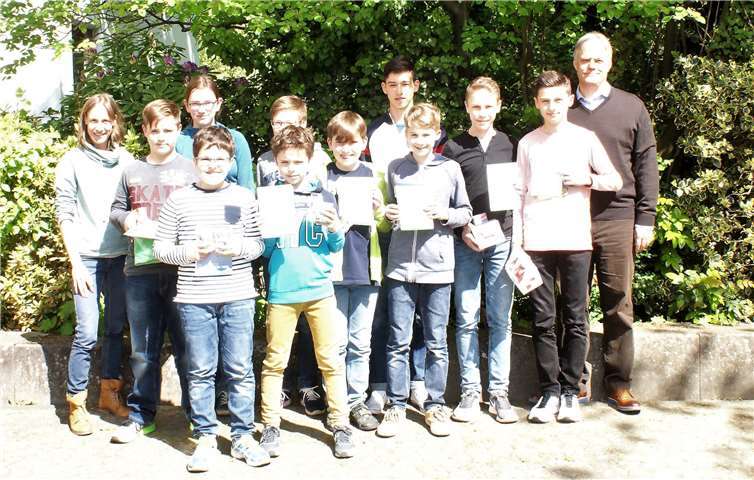 Die Sieger des Känguru-Wettbewerbs am Sinziger Rhein-Gymnasium. privat
