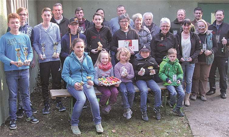Die Sieger des Osterschießen 2015. privat