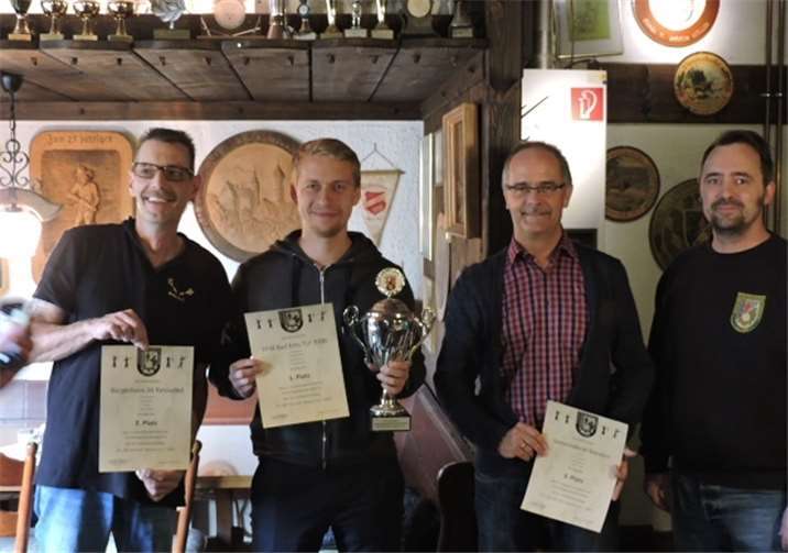 Die Sieger des Pokalschießens.Schaust