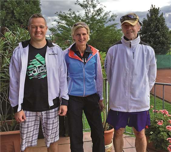 Die Sieger des TC Bad Bodendorf (von links): Sven Güttes, Marion Heuser- Groten und Ali Braun.privat