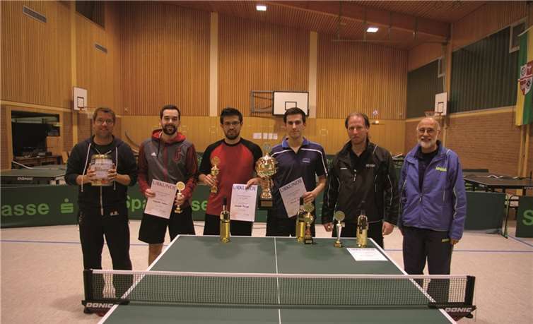Die Sieger des immer beliebteren Tischtennis-Turniers in Dohr. privat