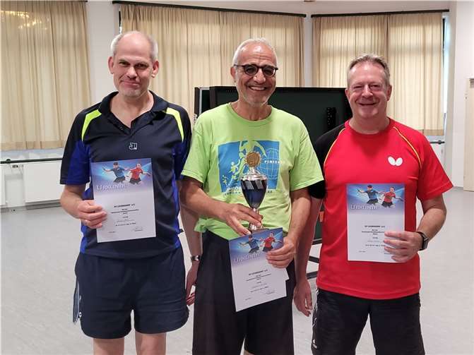 Die Sieger im Senioren-Einzel.  Foto: privat