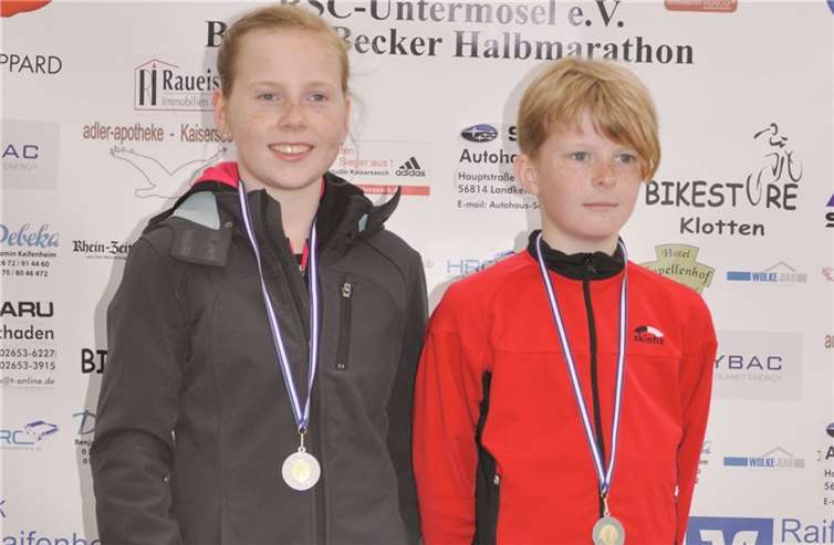 Die Sieger über 1000 Meter: Josi Balles und Fabio Michels.privat