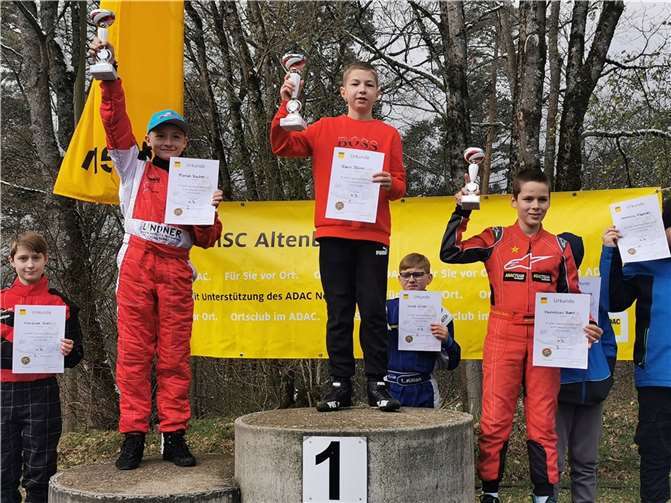 Die Siegerehrung Altersklasse K3.