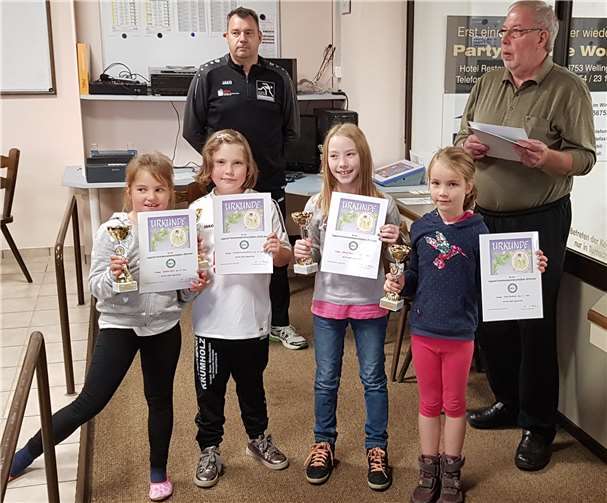 Die Siegerehrung bei der weiblichen Jugend U10.privat