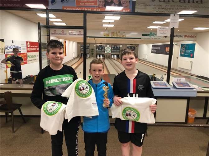 Die Siegerehrung der U14 m.