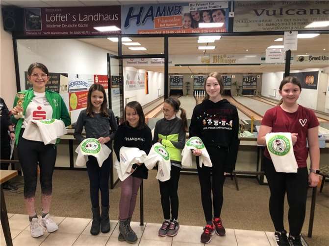 Die Siegerehrung der U14 w. Fotos: privat