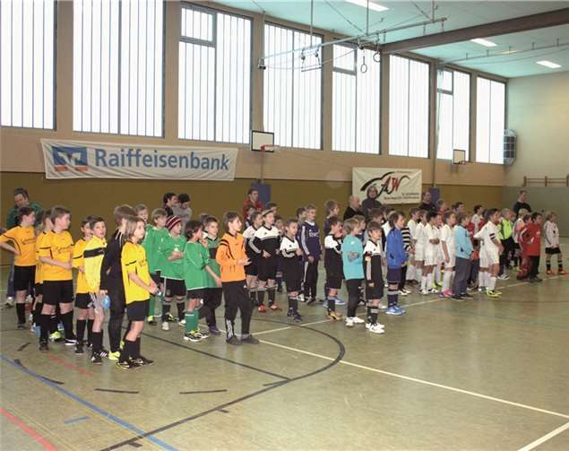 Die Siegerehrung des E-Jugendturniers. privat