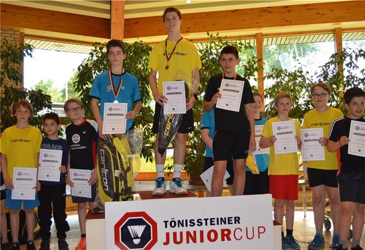 Die Siegerehrung in der Klasse U13.AB