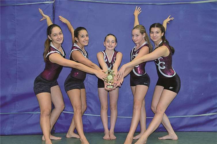 Die Siegermannschaft des TV Rheinbach in der höheren Altersklasse.privat