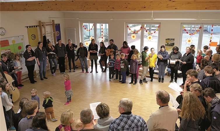 Die Singerunde der Pfadfinder vom BdP Stamm Drache war ein großer Erfolg.privat