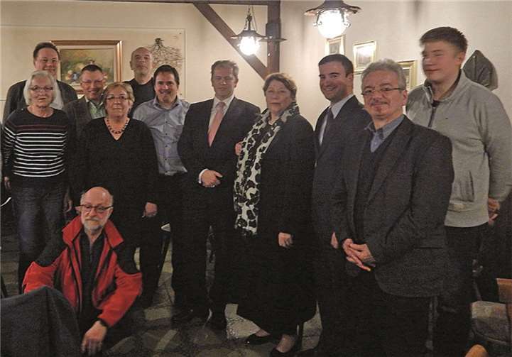 Die Sinziger Genossen nach ihrer Jahresversammlung. privat