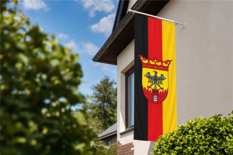 Die Sinziger Stadtfahne kann über Ortsvorsteher Reiner Friedsam bestellt werden. Bei einer Sammelbestellung von mindestens zehn Fahnen bis 31.07. beträgt der Preis 38 Euro pro Stück.