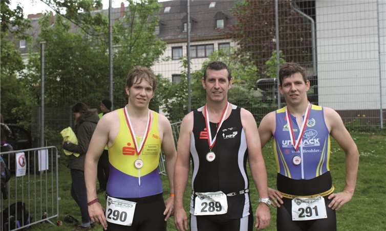 Die Sinziger Triathleten: Dirk Nachtsheim, Frank Nachtsheim, Christoph Nachtsheim (v.l.n.r.).privat