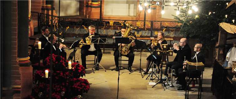 Die Sinziger Turmbläser bei ihrem Konzert am 2. Weihnachtsfeiertag.Rü