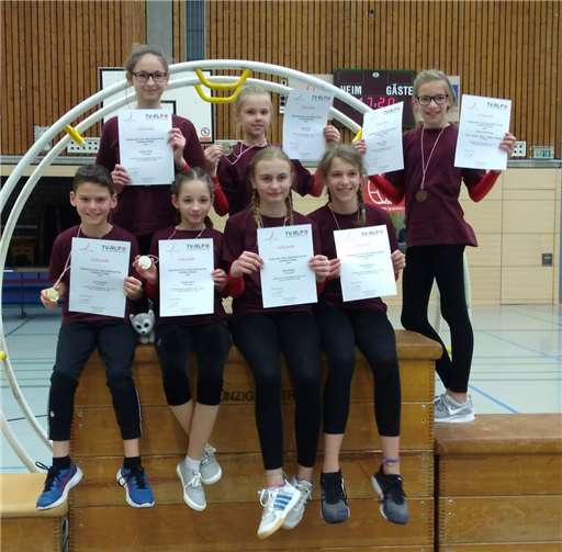 Die SinzigerRhönradturner.Foto: Privat