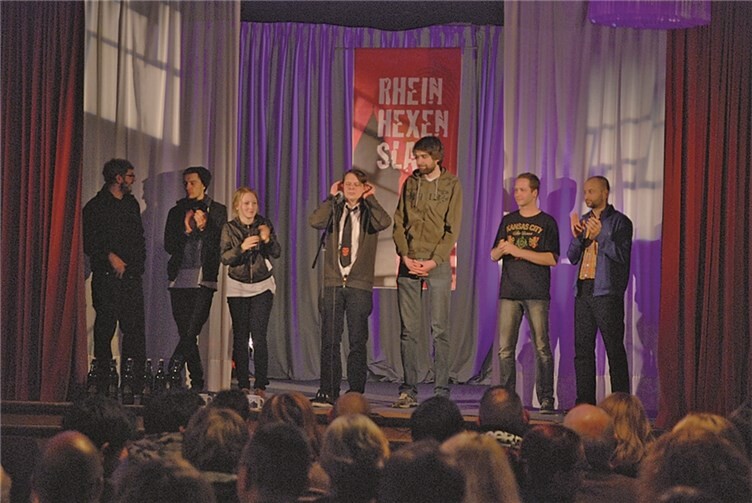 Die Slammer des 7. RheinHexenSlam. Harald Scherer