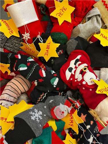 Die Socken wurden prall gefüllt.