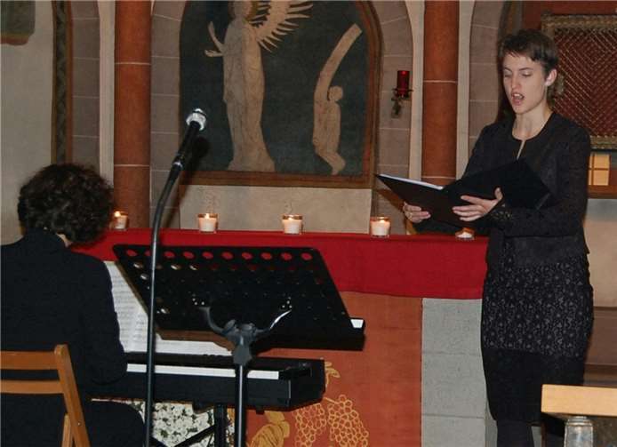 Abendmusik zum Lob des Herrn Die Sopranistin Edda Hornberger.