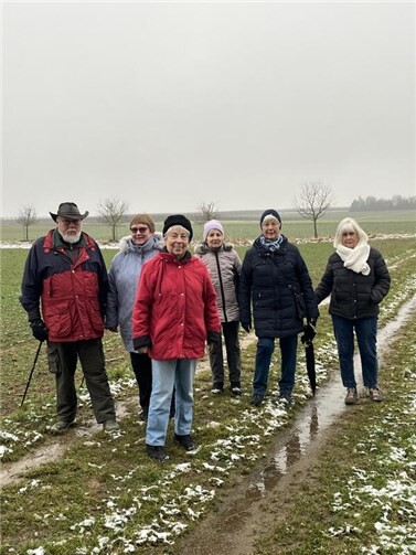 Die Spaziergangsgruppe Oedingen traf sich erstmalig in 2026 zum gemeinsamen Marsch am Nachmittag. Foto:privat