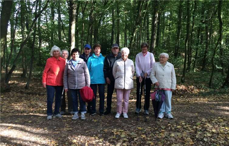 Die Spaziergangsgruppe auf dem Gelände „Schießgraben“.Foto: privat