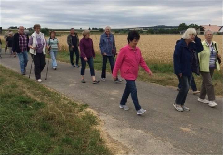 Die Spaziergangsgruppe über den Oedinger Höhen. Privat