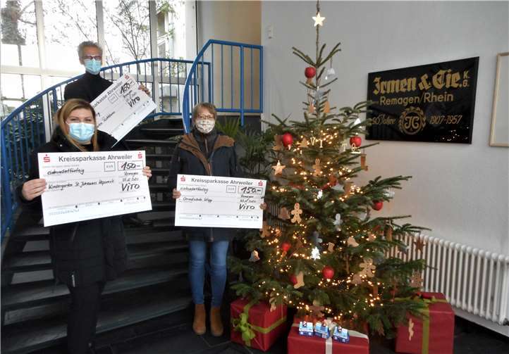 Die Spende der VITO Irmen GmbH kommt den Kidergärten und der Grundschule zugute. Foto: privat