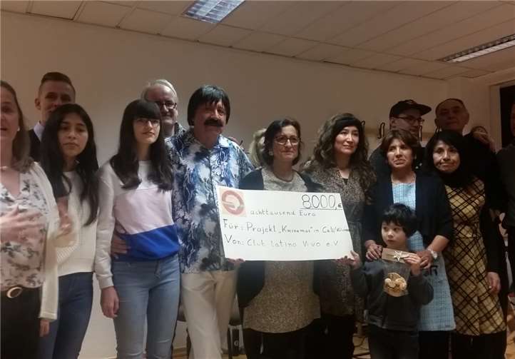 Die Spende über 8.000 Euro wurde dem Projekt KMINEMOS überreicht.Foto: privat