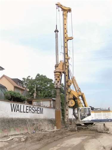 Die Spezialtiefbauarbeiten für das Hochwasserschutzsystem der Stadtteile Lützel, Neuendorf und Wallersheim endeten vor Weihnachten. privat