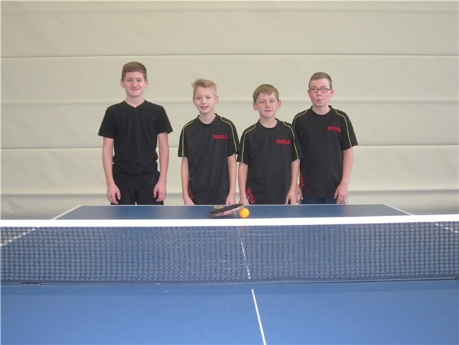 Die Spieler aus der 2. Jugendmannschaft. Von links: David Dircksen, Moritz Zell, Benjamin Dircksen und Christian Bohr.privat