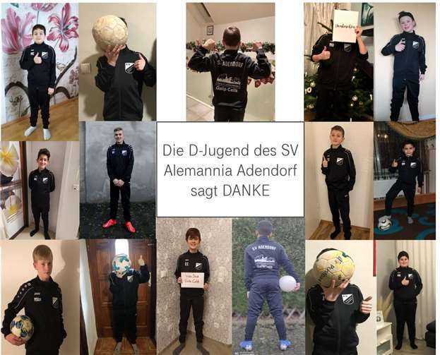 Die Spieler freuten sich sehr über die neuen Anzüge. Foto: privat