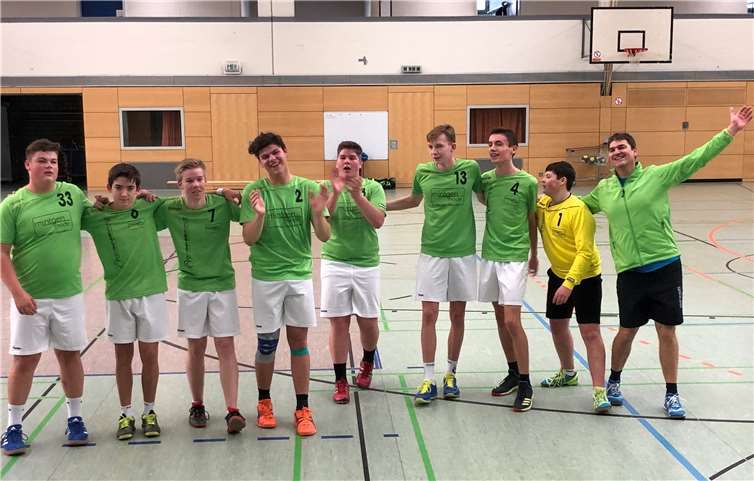 Die Spieler freuten sich über ihren Heimsieg.Foto: privat