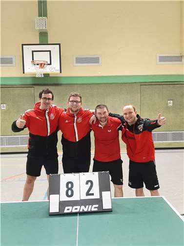 Die Spieler v.l.: Mike Prämassing, Manuel Sicken, Eugen Puder und René Schäfer.  Foto: privat