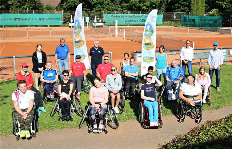 Die Spieler*innen des Rollitennis e.V. aus Windhagen.Foto: Elke Kugler